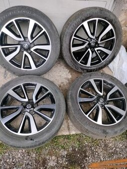 4ks alu disky orig. Nissan 5x114,3 R19 + snimače + pneu
