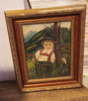 Starý obraz. (Chlapec)