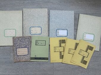 Sada retro sešitů, 9 ks