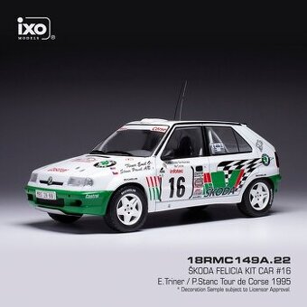 Modely Škoda Rallye 130 a Felicia Kit Car 1:18 IXO