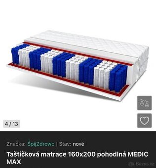 Matrace 160x200 - NOVÁ