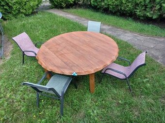 Detsky zahradni set - stul + 4 zidle