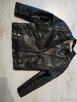 Koženková NOVÁ bunda 5-6 let