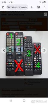 Dálkový ovladač k TV LG - 1