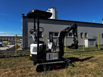 minibagr, bagřík, pásový bagr, rypadlo, ovládání joysticky