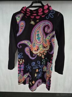 Dívčí jarní mikinové šaty zn. Bonprix vel. 140/146