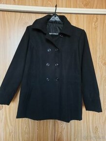 Kabát dámský flaušový,černý,vel.42/44
