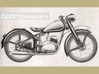 Čz 150C neodpružená verze rok 1950