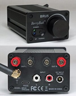 Mini zosilovač Wondom TPA3244 2X100W s DSP, DAC a BT5.0