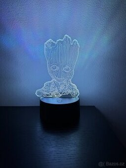 3D LED lampička Groot