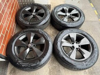 Nové Alu 17" 5x112, Nanuq Grafite, nové letní KodiaQ, Tigua
