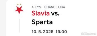 Vstupenky Slavia Praha vs. Sparta Praha