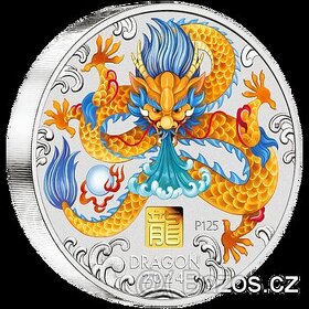STŘÍBRNÁ MINCE 1KG LUNÁRNÍ SÉRIE III DRAK 2024 PERHT MINT