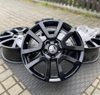 ORIGINÁL Alu Škoda SPITZBERG R17, 5x112 - TOP STAV