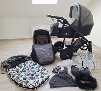 VENICCI Kombinovaný kočárek Shadow – Denim Grey