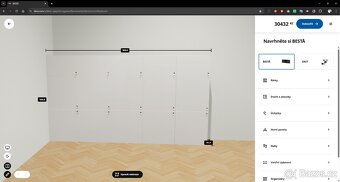 IKEA Nábytková stěna BESTA, bílá lesklá (SPĚCHÁ, STĚHOVÁNÍ)