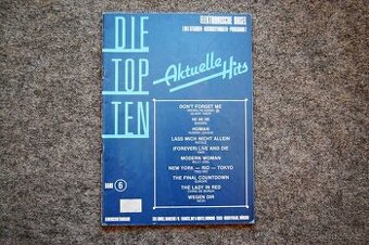 Die Top Ten Aktuelle Hits - starší noty pro klavír, keyboard