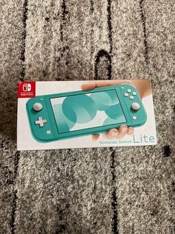 Nintendo Switch Lite – Tyrkysová, TOP stav, kompletní balení