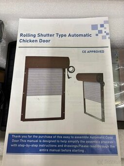 Automatická dvířka pro slepice – rolovací typ