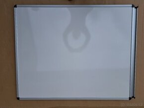 BÍLÁ tabule KERAMIC 100x120 v AL rámu magnetická nová