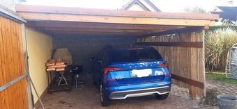 Trám na přístřešek+dekor tašek