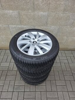 205/55/16 zimní Alu kola Škoda Octavia III 5x112