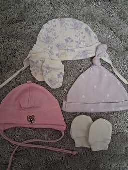 Čepičky, rukavičky