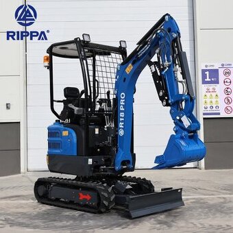 Minibagr Rippa R18 Pro – Kubota, 1.8 t, výbava v ceně