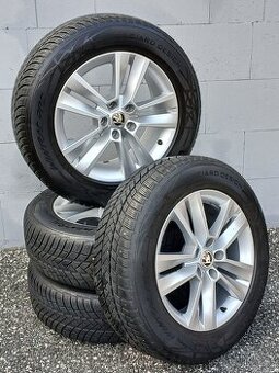 Zimní orig alu kola Škoda Kodiaq 215/65/17 vzorek 7,5mm - [3