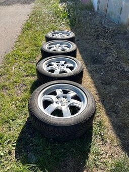 Prodám alu Audi 5x12 r17 zimní pneu