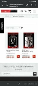 Knihy o Osvetim 2x a trilogie o Buchenwaldu.