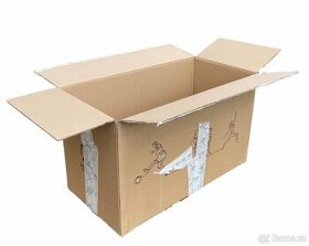 Použitá kartonová krabice