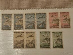 Známky 1947 Jugoslávie ze série Air mail stamps. - 1