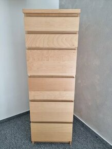 Komoda Malm IKEA bříza - 1
