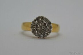 Zlatý prsten s brilianty 1CT - 1