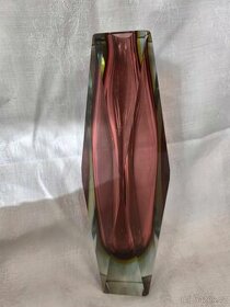 váza Moser - výška 31cm, signace Moser Karlsbad