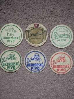 Pivní tácky před rokem 1948 - 1
