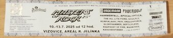 Masters of Rock Vizovice - prodám 2 lístky.