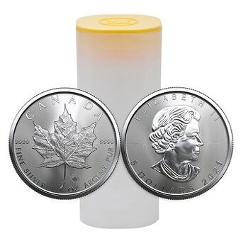 Maple Leaf tuba 25x1oz, rok 2021