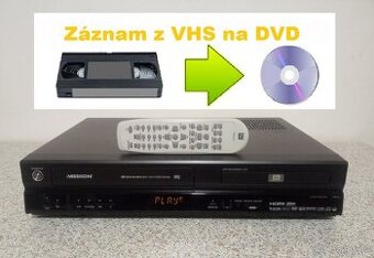 VHS-DVD rekordér Medion MD81664 - hdmi