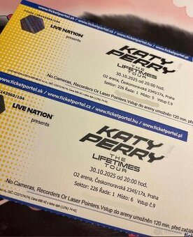 2 VIP lístky na koncert Katy Perry, Praha O2 Arena