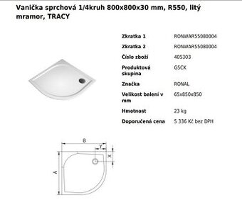 Sprchový kout s vaničkou