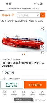 Chemická kotva Hilti