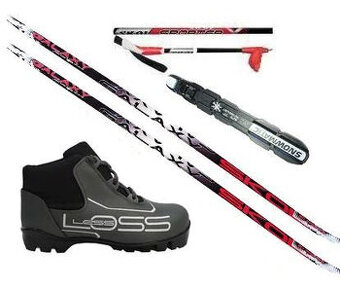 NOVÉ BĚŽKOVÉ SETY (BĚŽKY,VÁZÁNÍ,BOTY,HOLE) ZA SUPER CENY