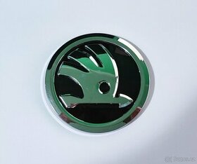 Znak Škoda stříbrný 10cm, 100mm