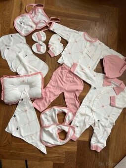 Růžová výbavička pro miminko nová