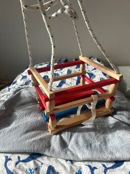 HOUPAČKA závěsná dřevěná