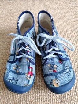 Modré bačkory na tkaničku Fare, v. 30