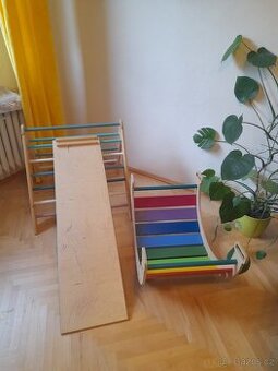 montessori houpačka + piklerův trojuhelník + skluzavka