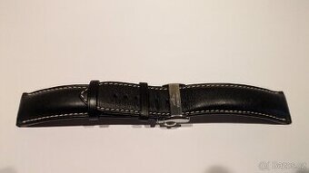 Originální kožený řemínek LONGINES 21 mm – černý